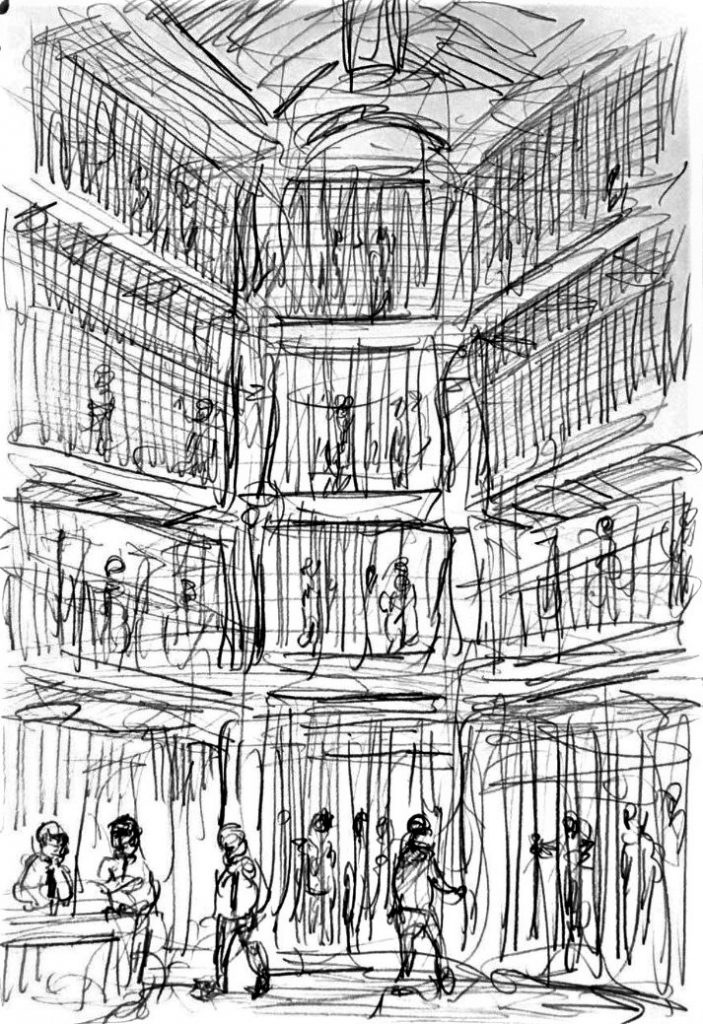 Mathias, Lawrence, Pentonville, 2019. Pencil on paper.