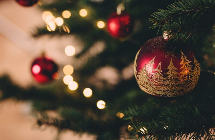 Bauble on Christmas tree
